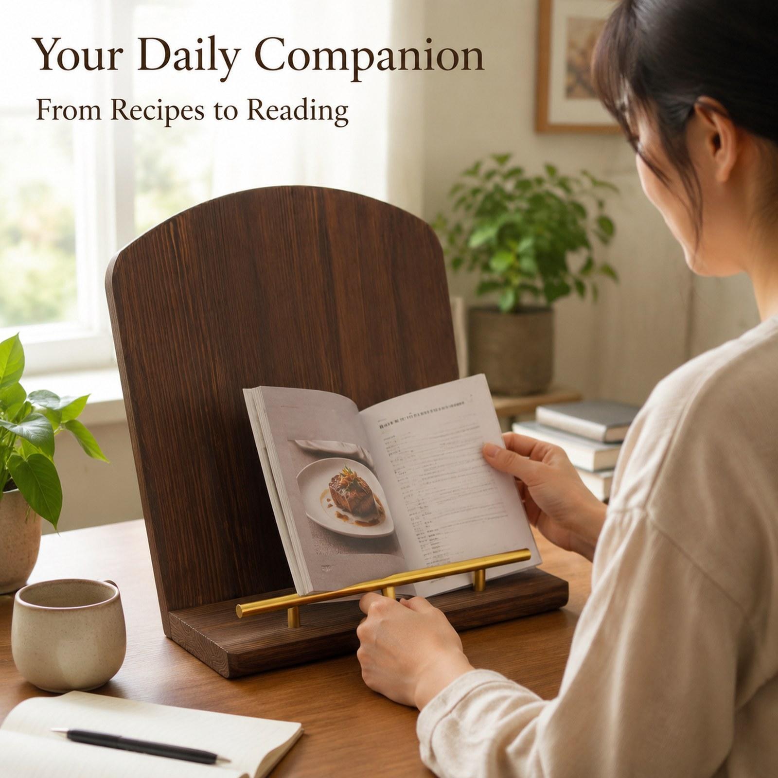 Wooden Cookbook Stand Recipe B - Home Cooking Book recension och pris