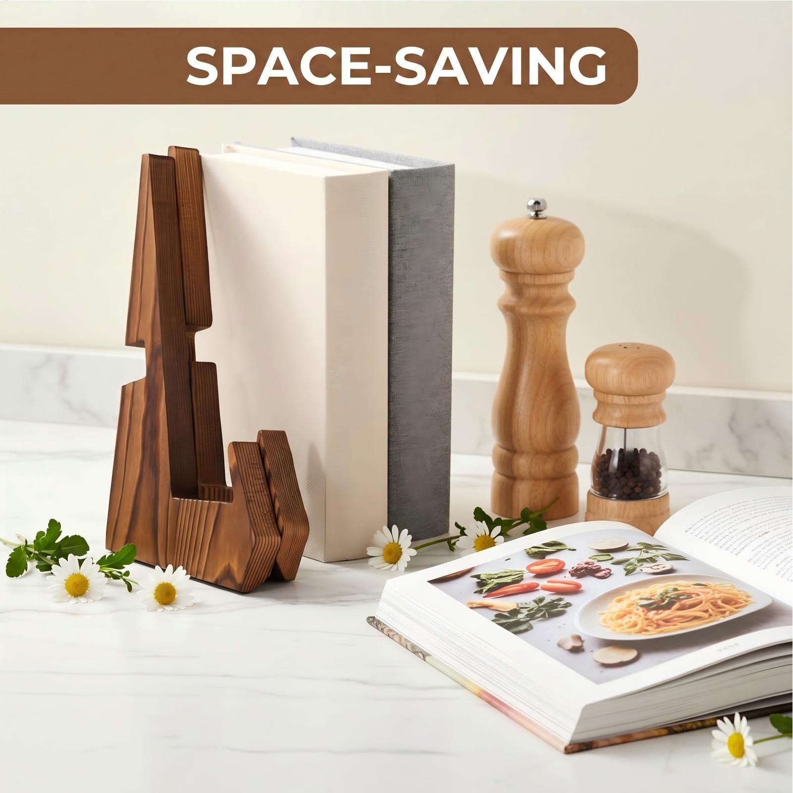 Cookbook Stand Rustic Foldable - Home Cooking Book recension och pris