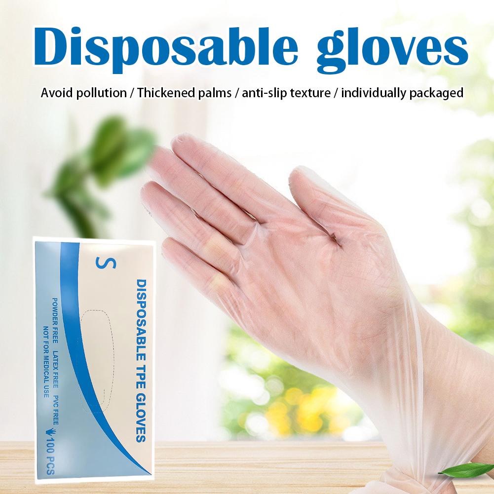 100pcs/set Disposable TPE Glov - Home Cooking Oil Disposal recension och pris