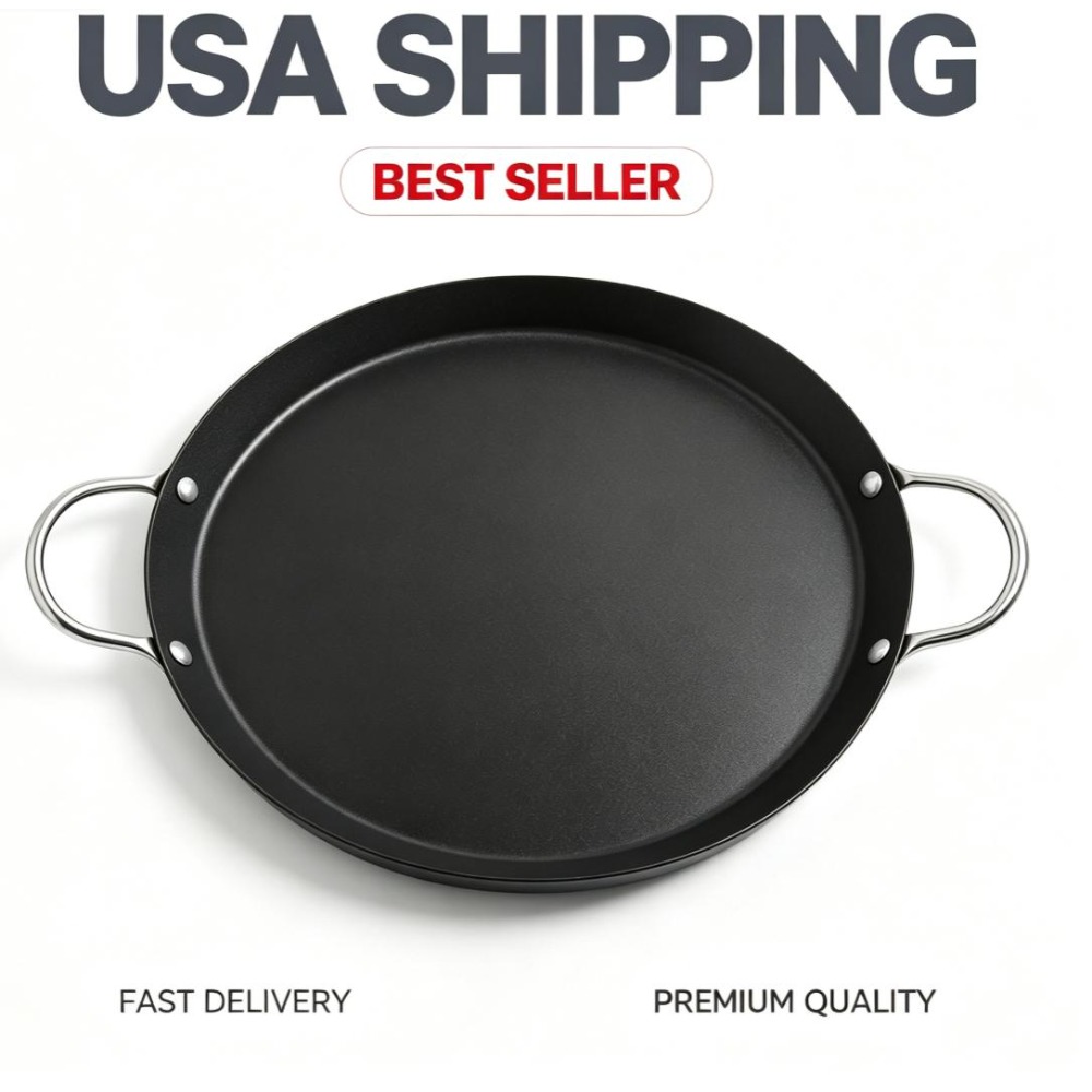 9in Carbon Steel Nonstick Roun - Comal Griddle Round recension och pris