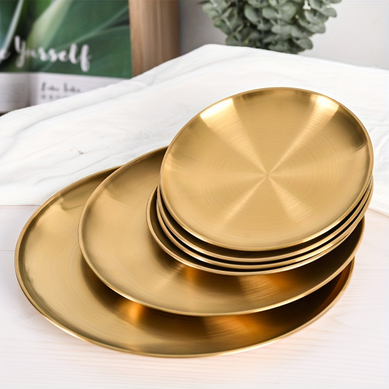 2pcs, Golden Pizza Plates, Sta - Home Cooking Dishes recension och pris