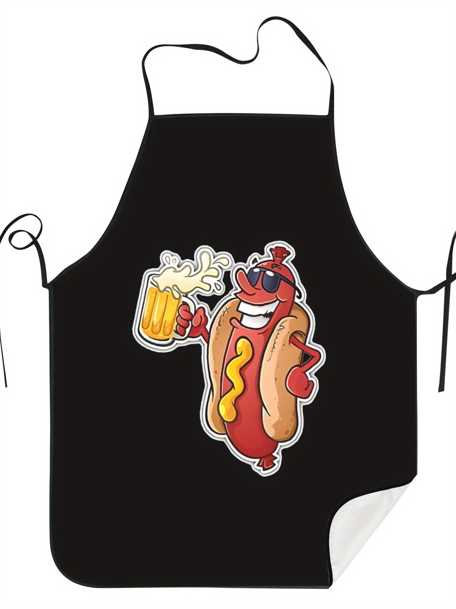 Hot Dog Pattern Print Apron, F - Home Cooking Dog Food recension och pris