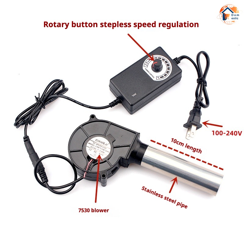 220V BBQ Fan Small Blast Engin - Uk Home Cooking recension och pris